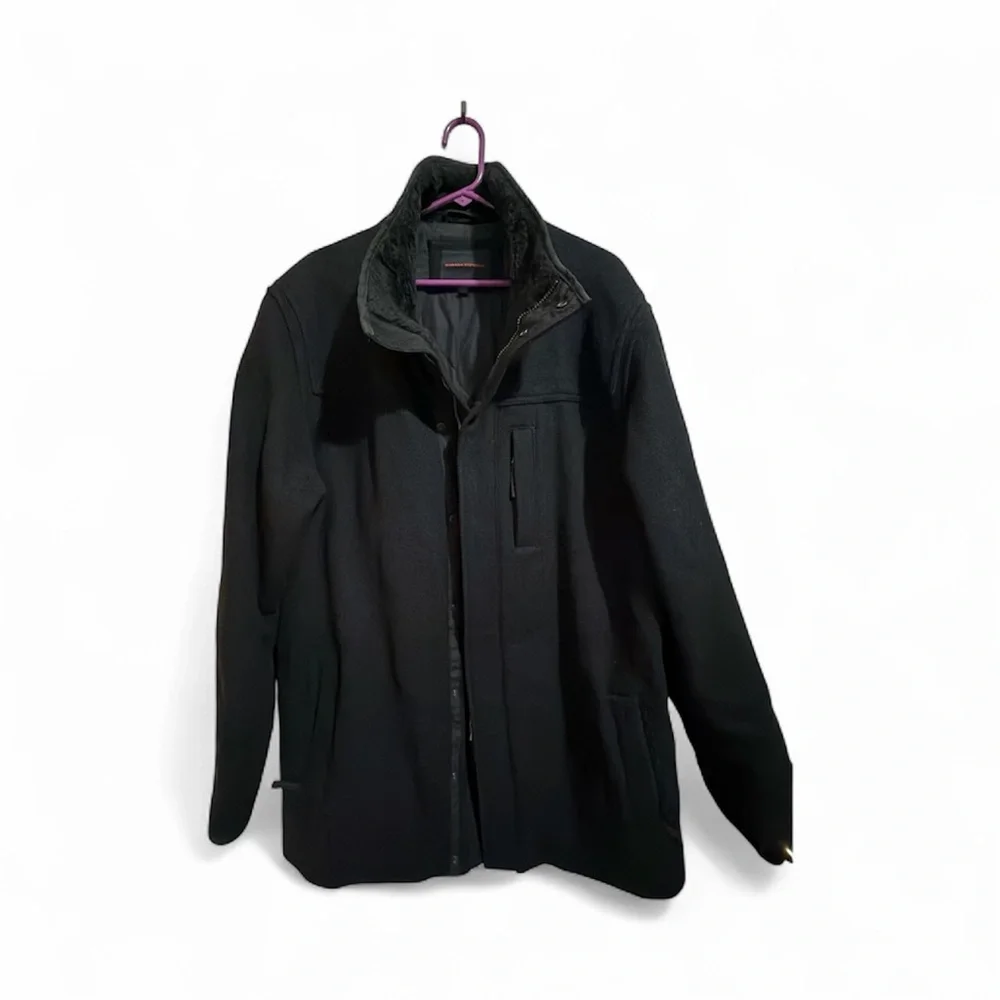 Banana Republic Men's Classic Black Wool Jacket